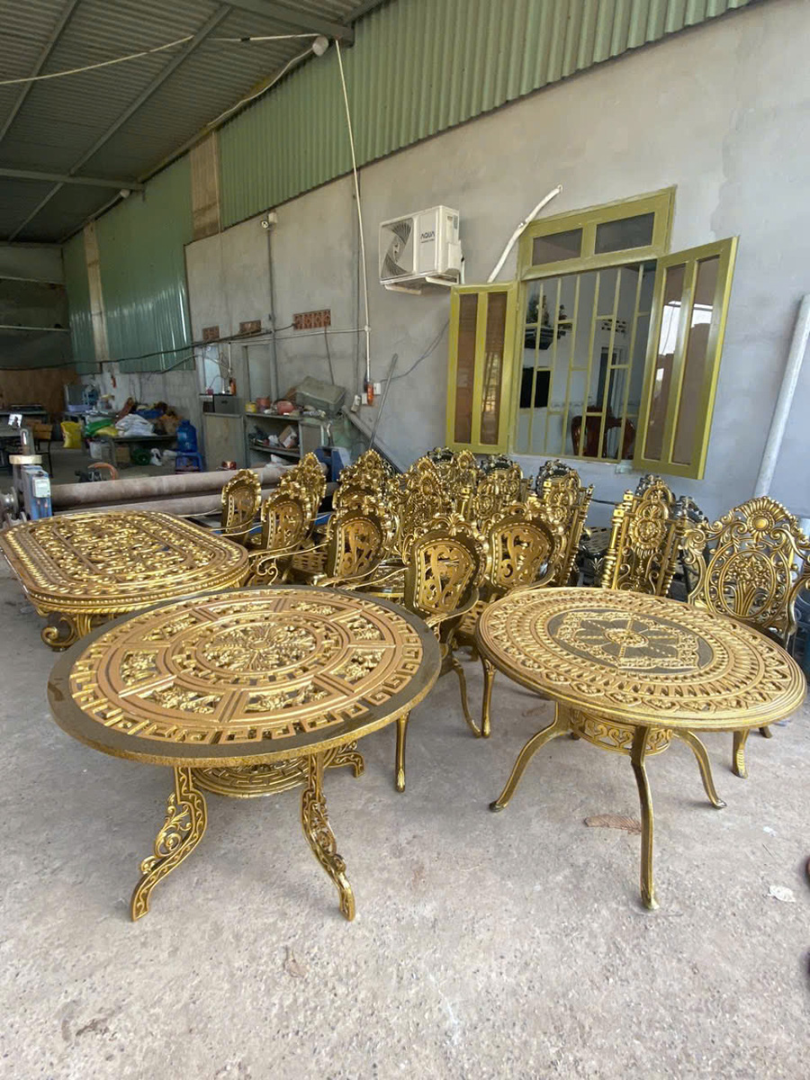 100+ Mẫu Cửa Cổng Nhôm Đúc Đẹp Tại Bà Rịa Vũng Tàu 127 bàn ghế nhôm đúc