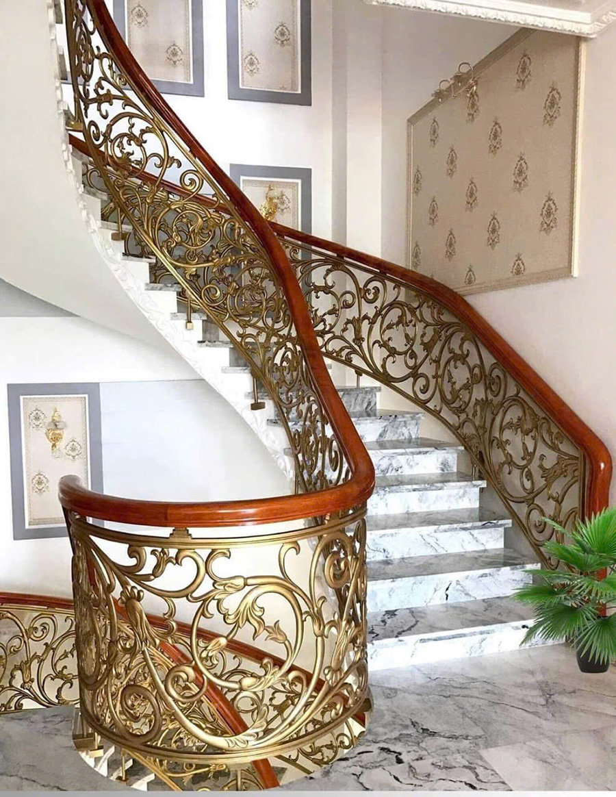 100+ Mẫu Cửa Cổng Nhôm Đúc Đẹp Tại Bà Rịa Vũng Tàu 111 Lan can nhôm đúc
